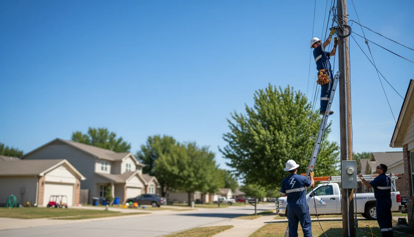 Residential electrician providing installation services in Hazen, ND